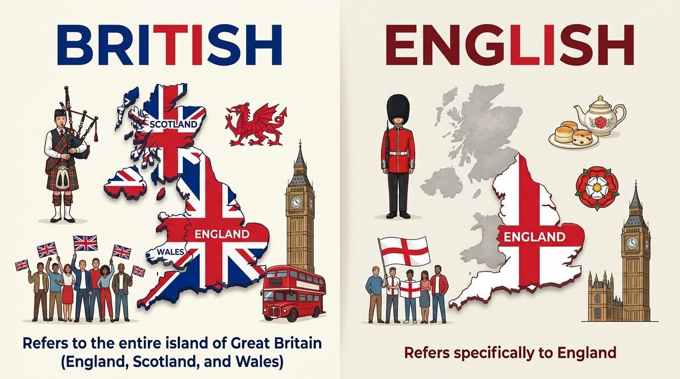 british or english