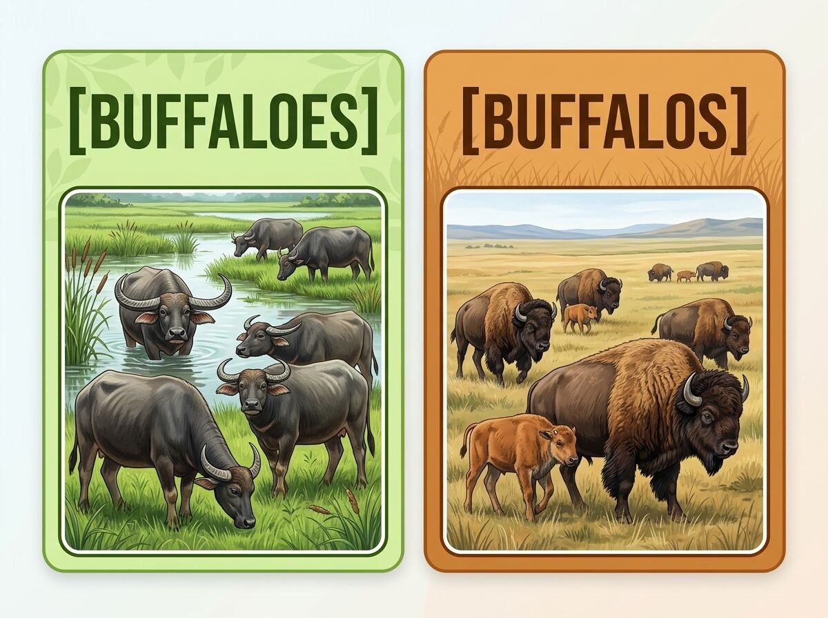 buffaloes or buffalos