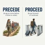 proceed or precede